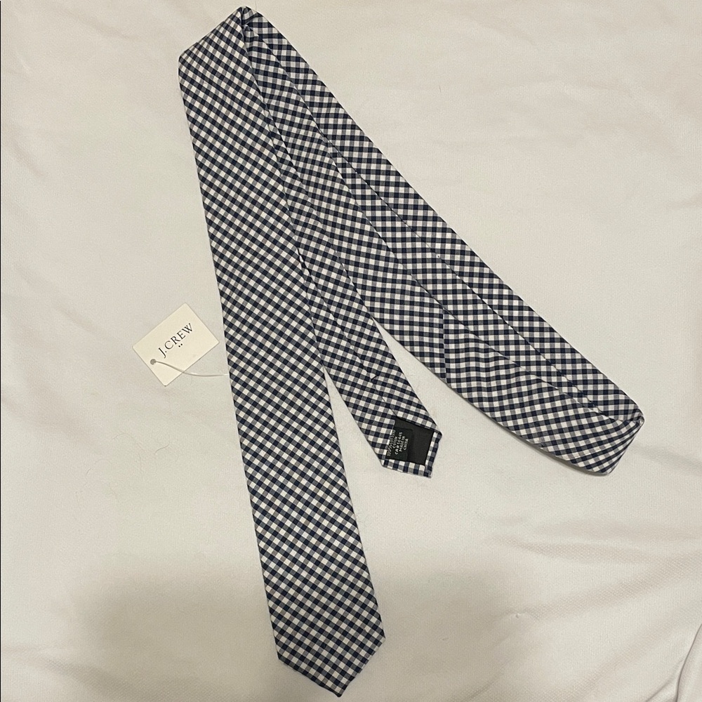 JCREW Gingham Tie NWT